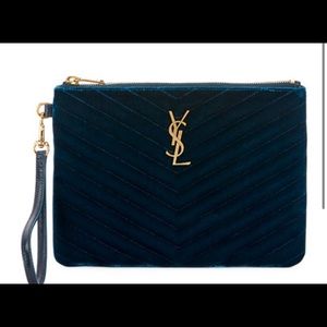 YSL Velvet Wristlet